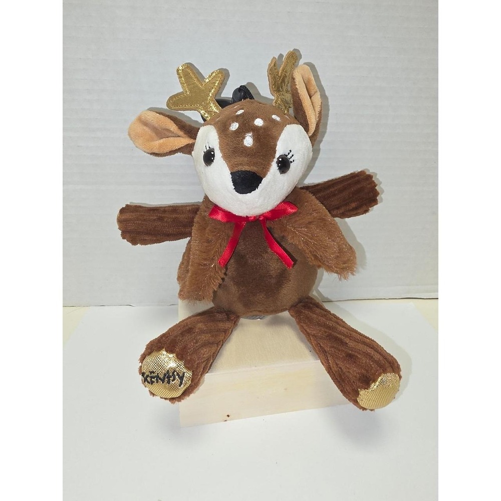 Scentsy River the Reindeer Buddy Clip featuring‎ gold shimmering antlers